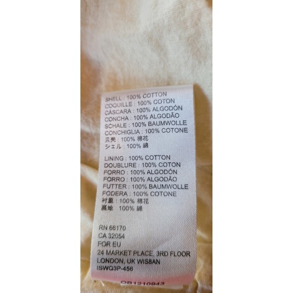 Urban Outfitters Womens midi Dress S Floral Yellow Sundress Tiered Ruched - Picture 4 of 4